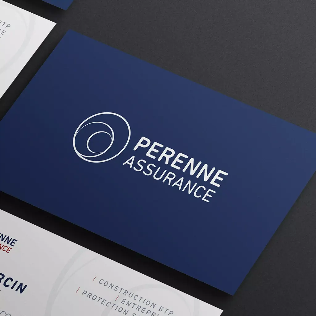 Carte de visite Perenne Assurance recto