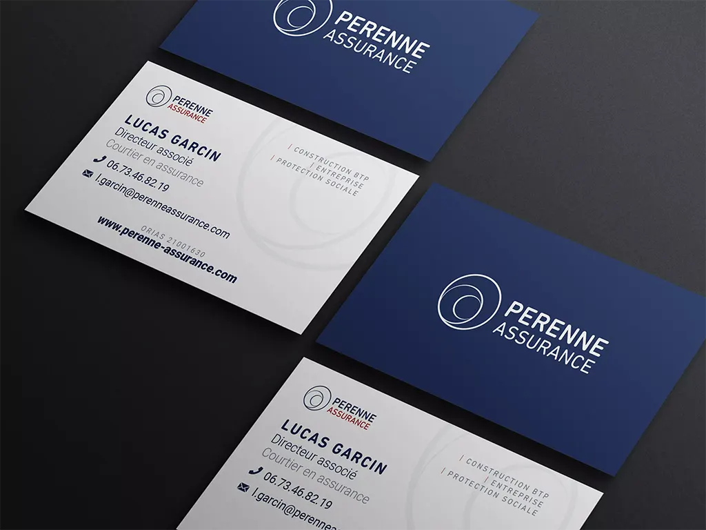 Carte de visite Perenne Assurance verso